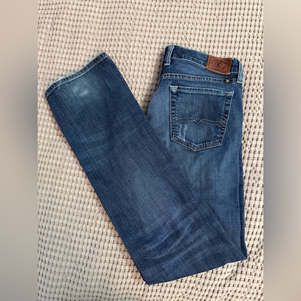 Lucky Brand Women's Blue Bootcut Jeans Sienna Tomboy 6/28